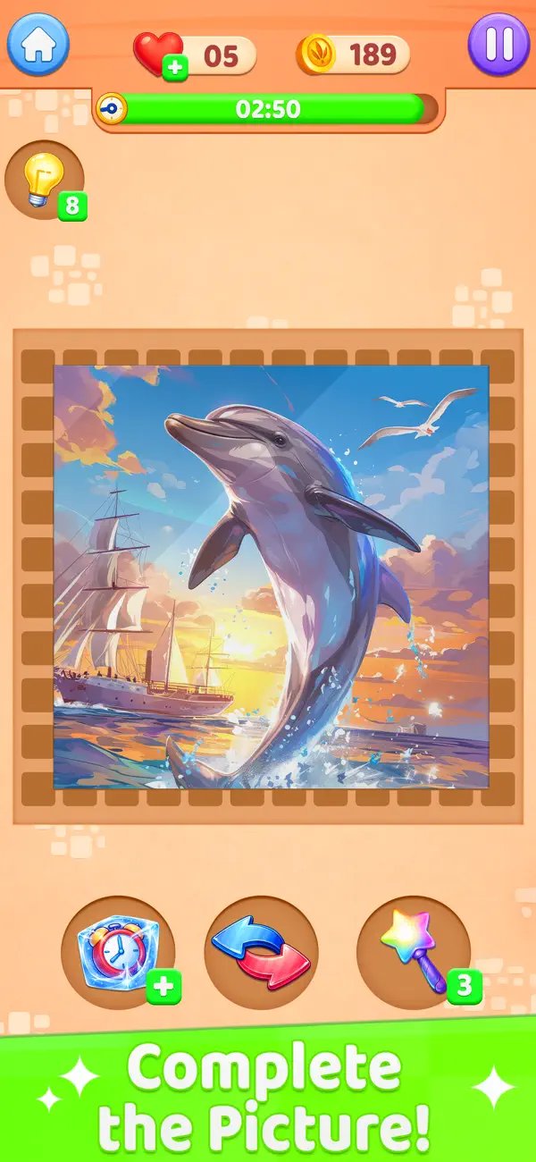 Screenshot #3 pour Pictomix: Slide & Reveal Quest