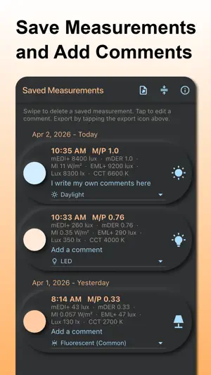 Circadian Rhythm Light Meter screenshot 3