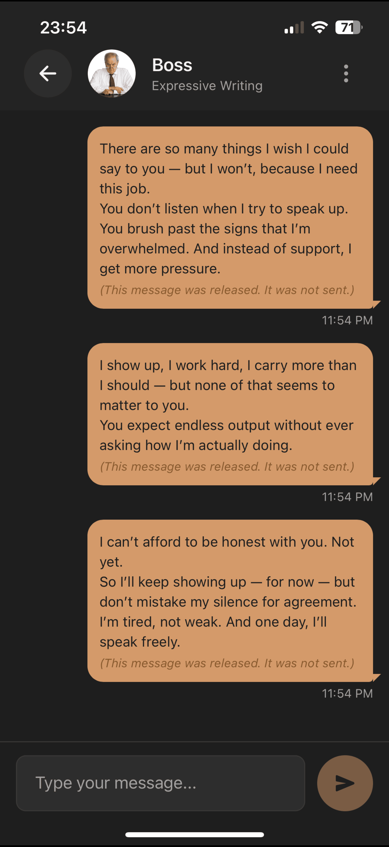 Unspoken Messages screenshot 5