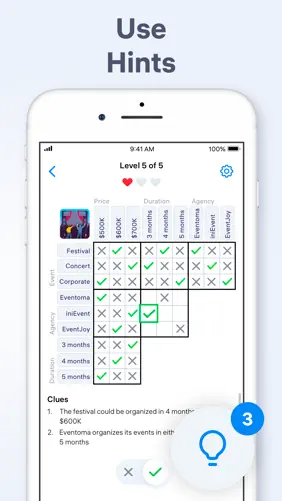 Logic Puzzles - Clue Game screenshot 5