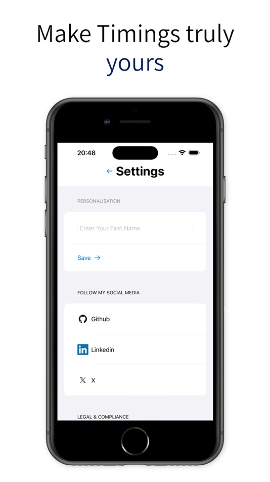 #1. Timings (iOS) بواسطة: Synced Development