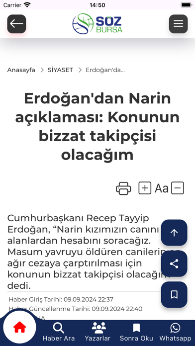 Söz Bursa Screenshot