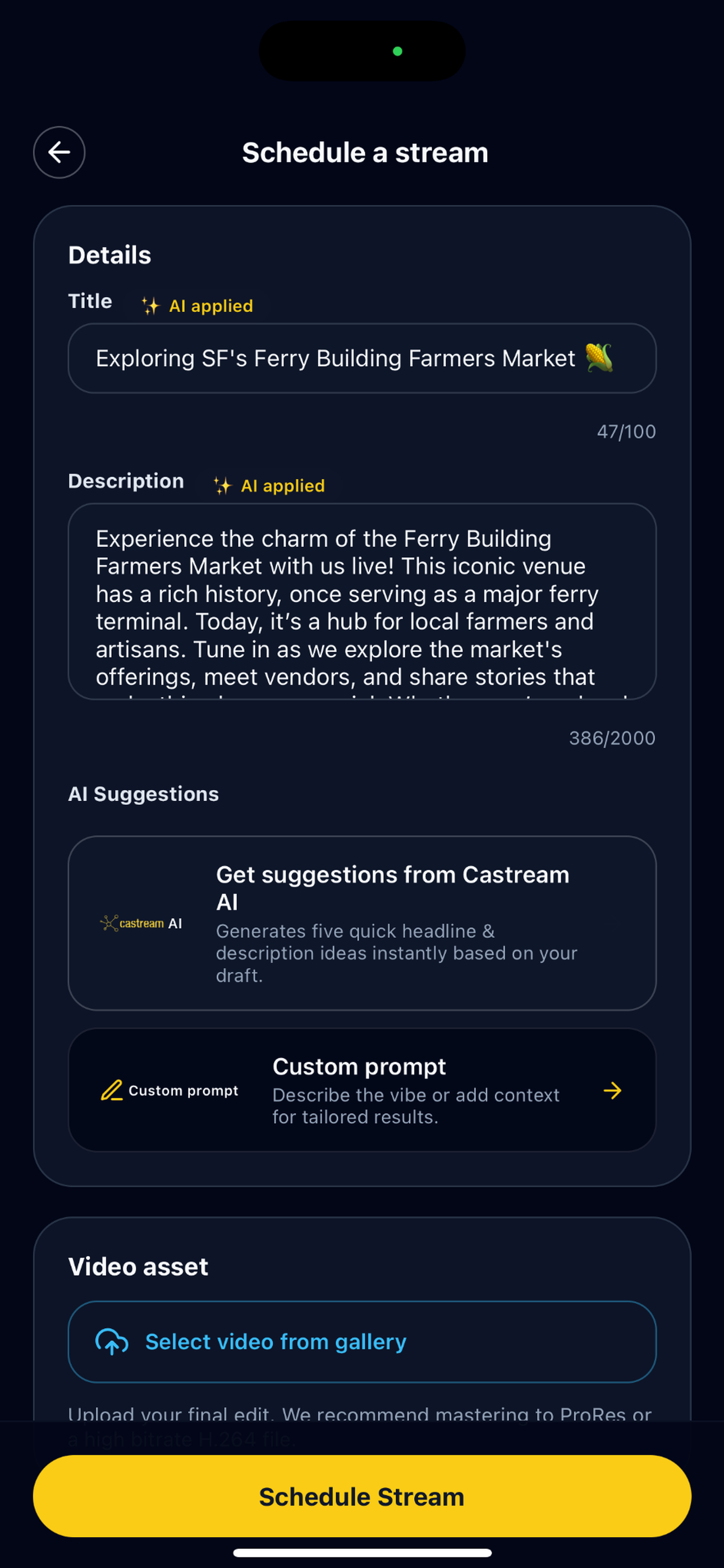 Castream screenshot 8