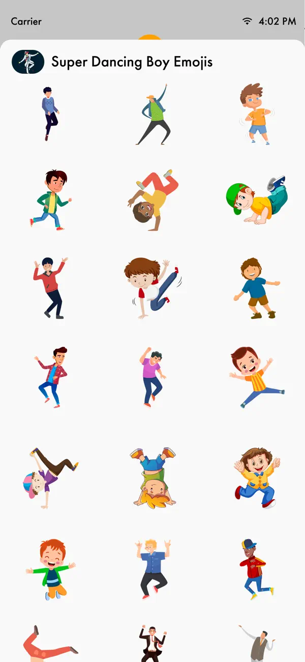 Screenshot #3 pour Super Dancing Boy Emojis