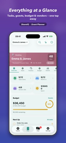ShereIQ: Event Planner iPhone screenshot