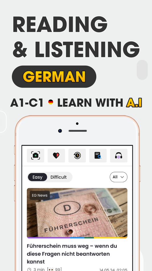 #1. Todaii: Learn German A1-C1 (iOS) 由: Ghi Nguyen