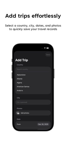 Triplog - Travel Map screenshot