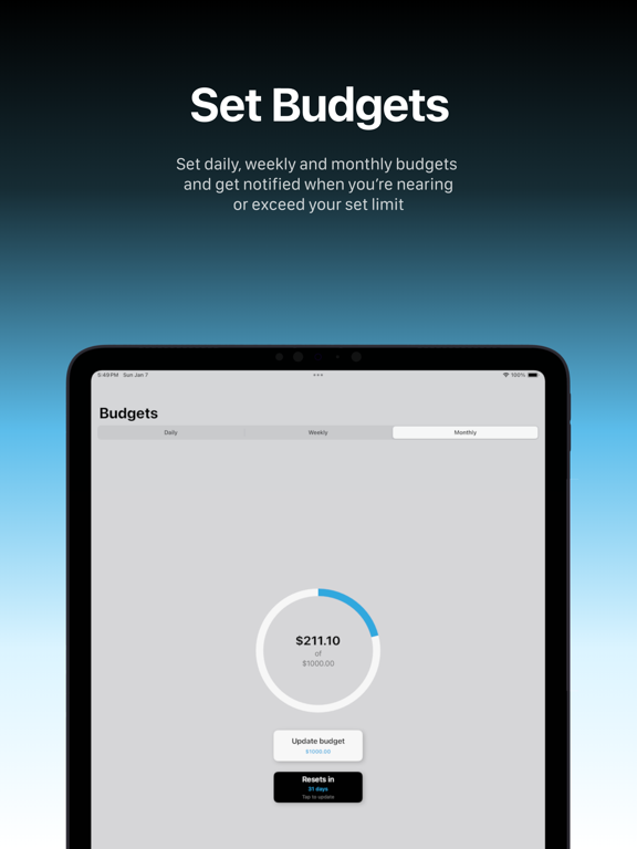 Smart Budget: WalletPal iPad screenshot 2 - Finance app