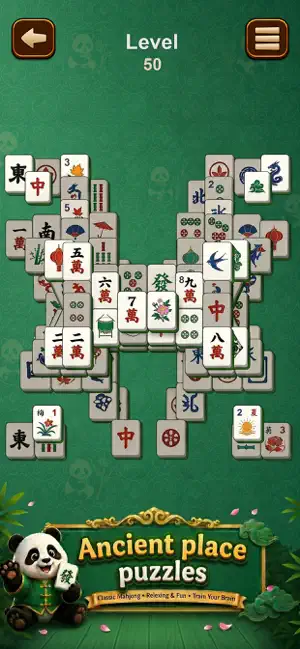 Zen Panda Mahjong Game screenshot 4
