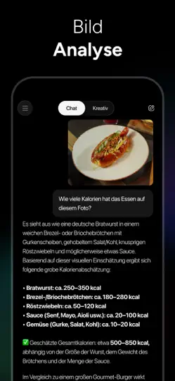 Screenshot von KI Chatbot Deutsch - Genie AI auf dem iPhone 5