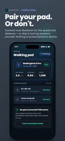 DeskWalker - Walking Pad Log Screenshot 2 of 10