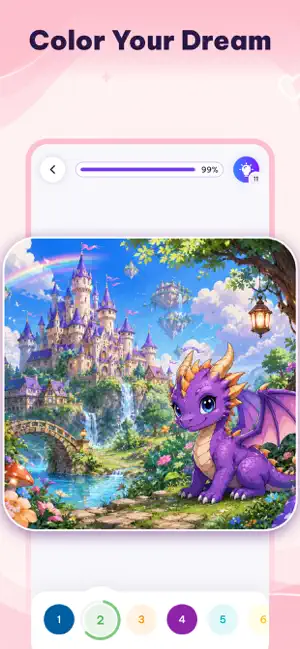 DreamColor - Paint by Numbers screenshot 2