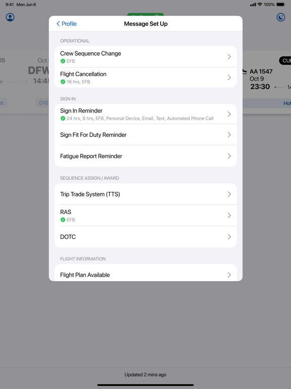 AA ECS iPad screenshot