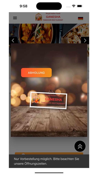 Ganesha Tandoori Restaurant Screenshot