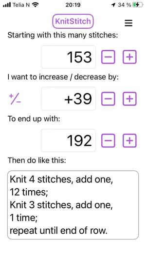KnitStitch screenshot 2
