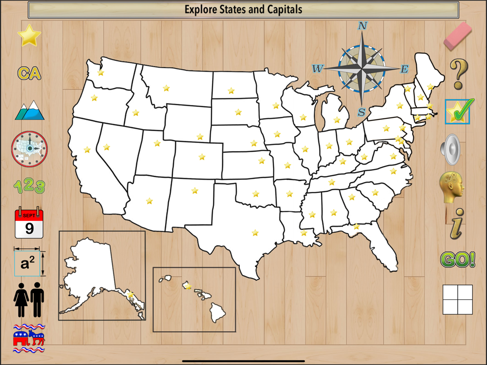 #2. States & Capitals Study Unit (iOS) By: Ventura Educational Systems