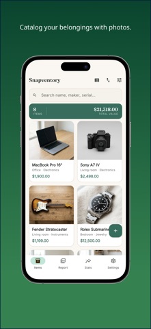 Home Inventory & PDF - Snap... iPhone screenshot