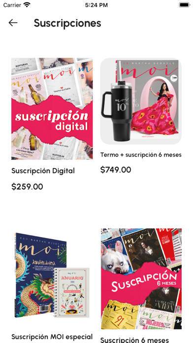 MOI Shop Screenshot