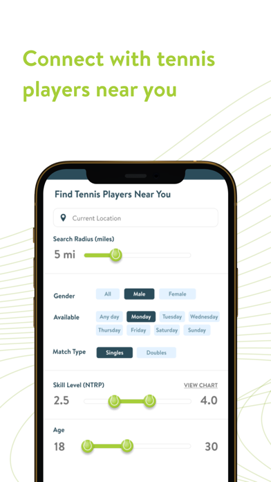 TennisPAL: Find Players Nearby Screenshot