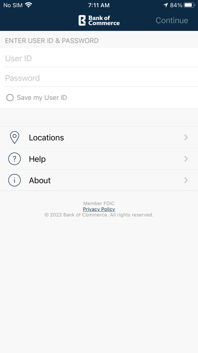 Bank of Commerce (MS) Screenshot