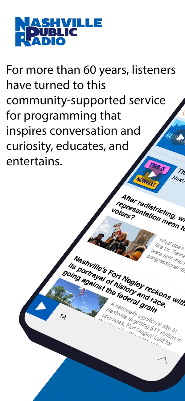 Screenshot #1 pour The Nashville Public Radio App