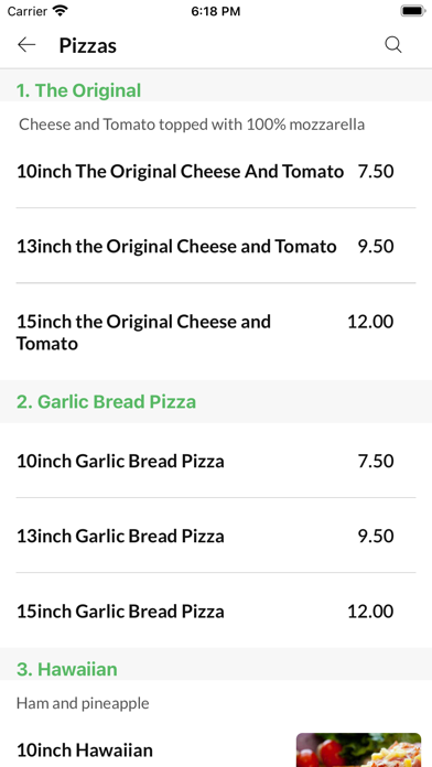 Deanos Pizza Screenshot