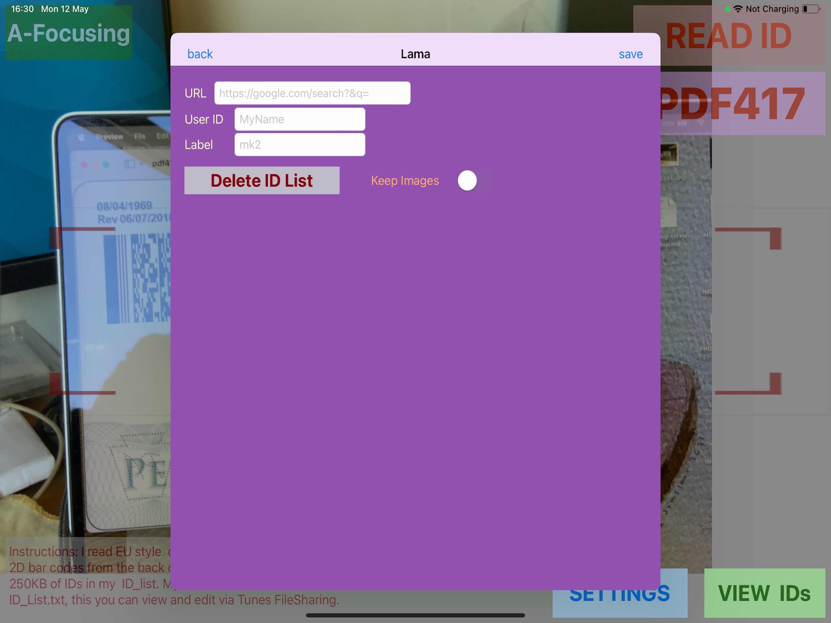 Driver License Reader