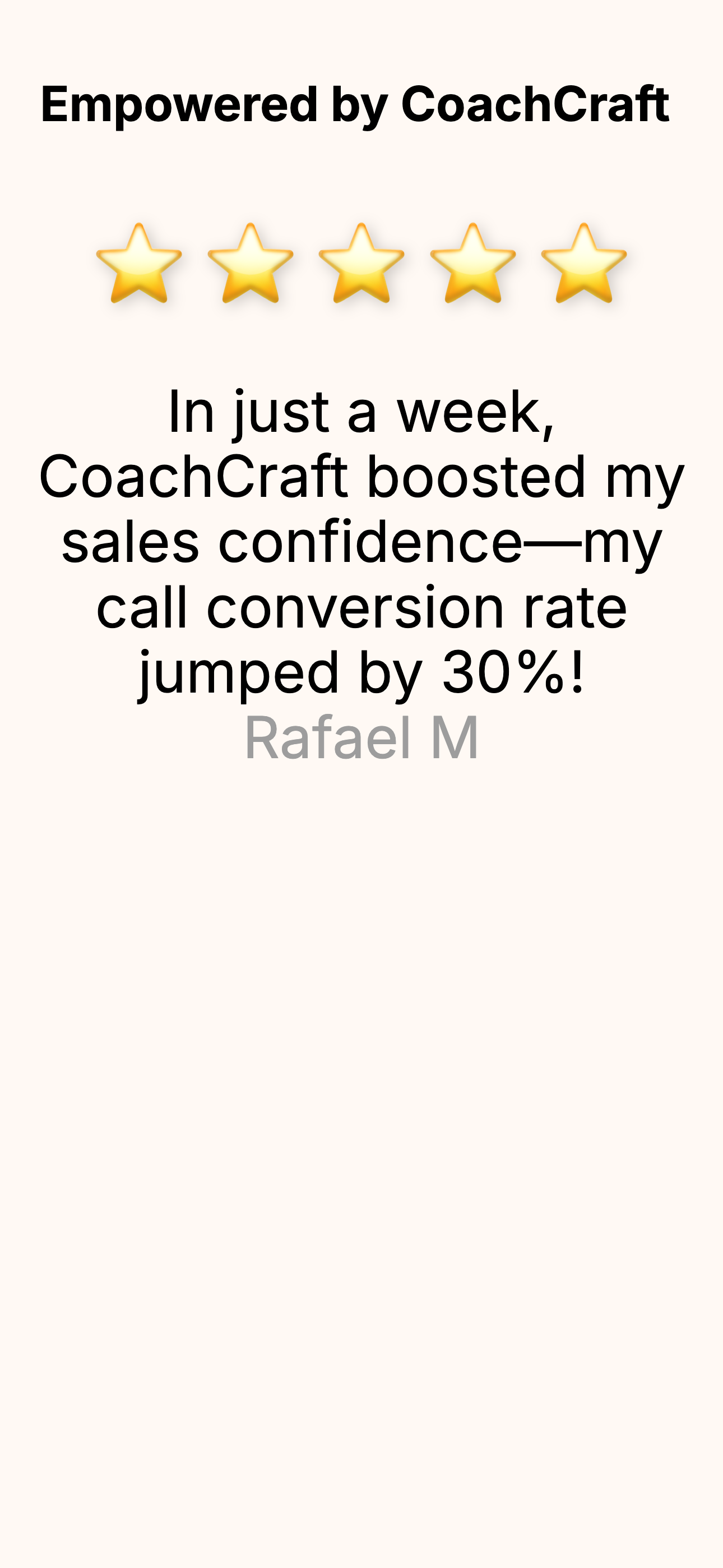 CoachCraft: AI Sales Trainer