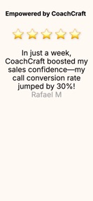 CoachCraft: AI Sales Trainer screenshot