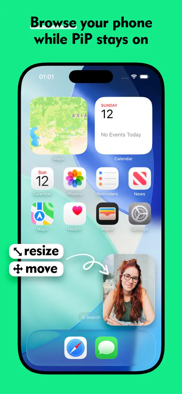 Screenshot #3 pour PIPCam – see yourself in PiP