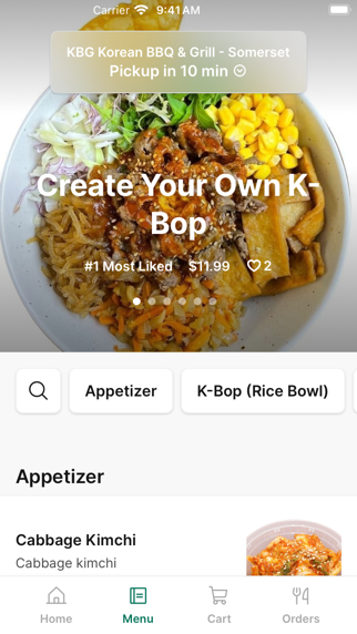 KBG Korean iPhone screenshot 2 - Food & Drink app