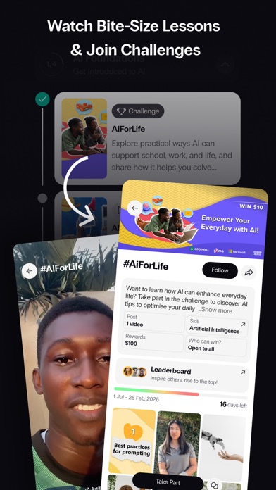 Goodwall - Learn & Earn iPhone screenshot 3 - Social Networking app