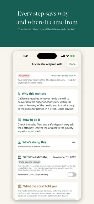 Settle: Probate & Executor screenshot 4