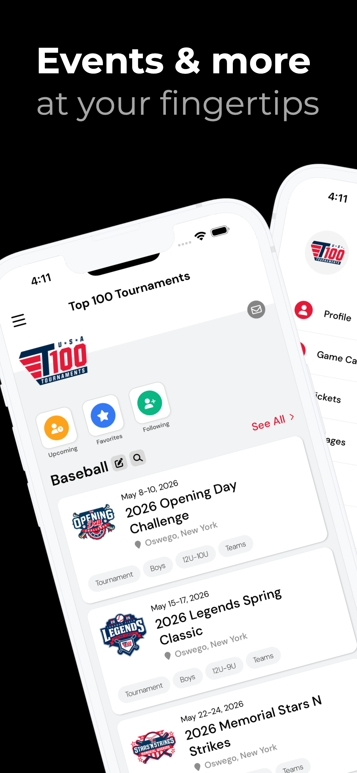 Top 100 Tournaments