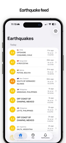QuakeSight: Earthquakes Screenshot 2 of 7