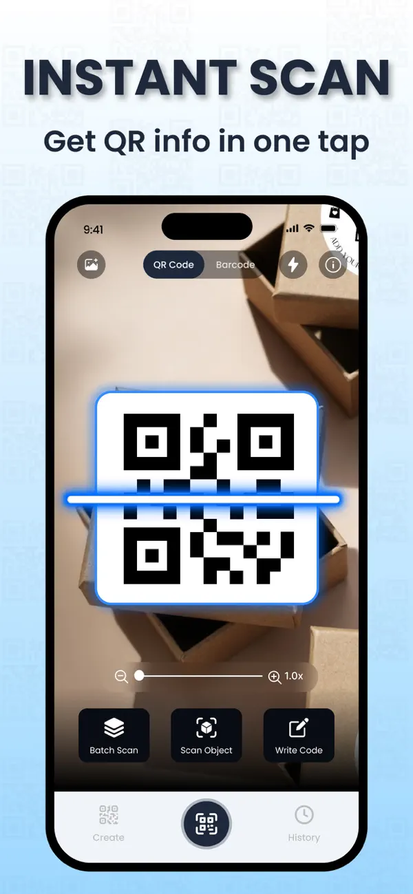 #1. QR Code Reader—Barcode Scanner (iOS) Ved: My Thu Nguyen Thi
