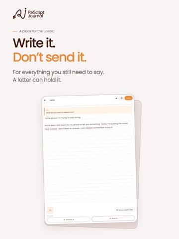 Rescript: Unsent Letters