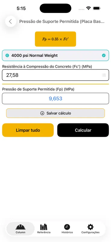 Calculadora Coluna screenshot 8 of 10