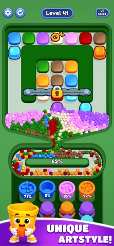 Color Cube Sort 3D iPhone screenshot