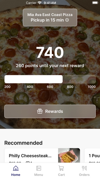 Mia Ava East Coast Pizza