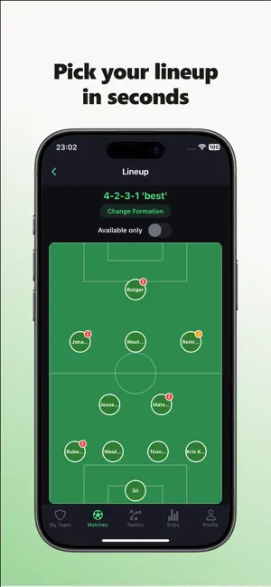 Onside: Football Team Manager screenshot 4