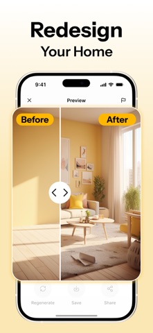 HomeMagic: AI Interior Design iPhone screenshot