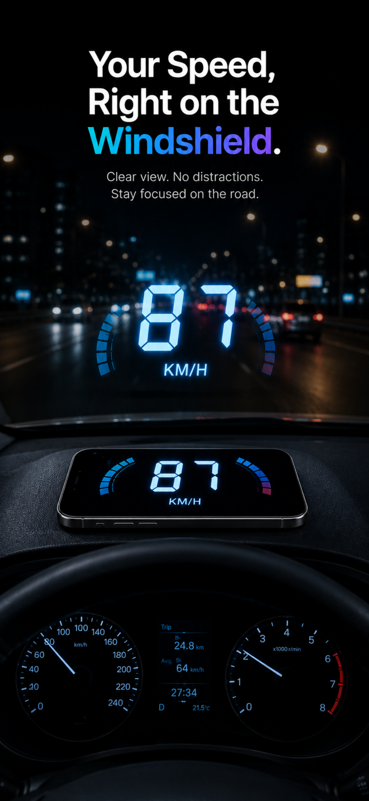 Speedometer GPS Speed & HUD screenshot 4