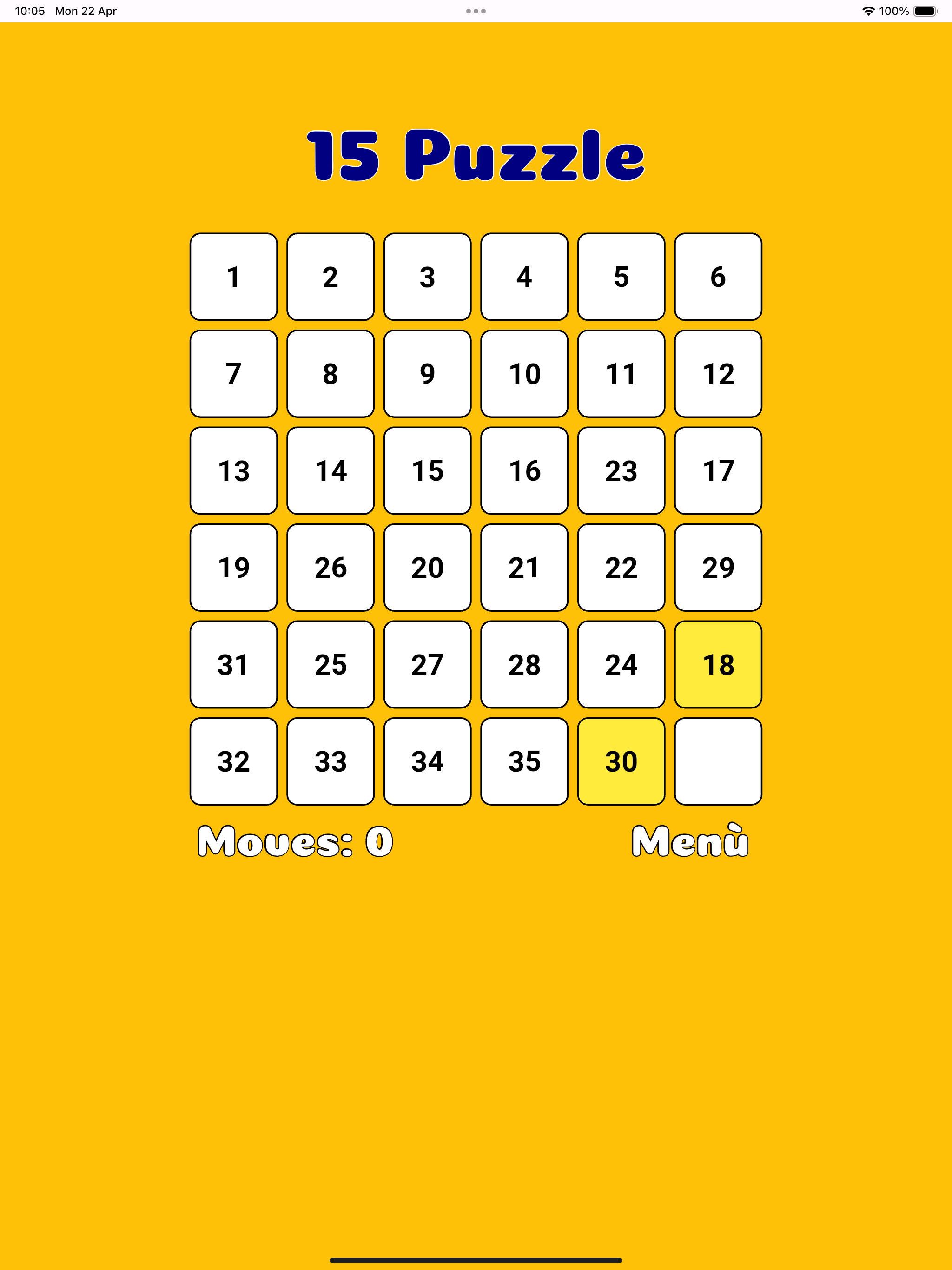 Game of Fifteen