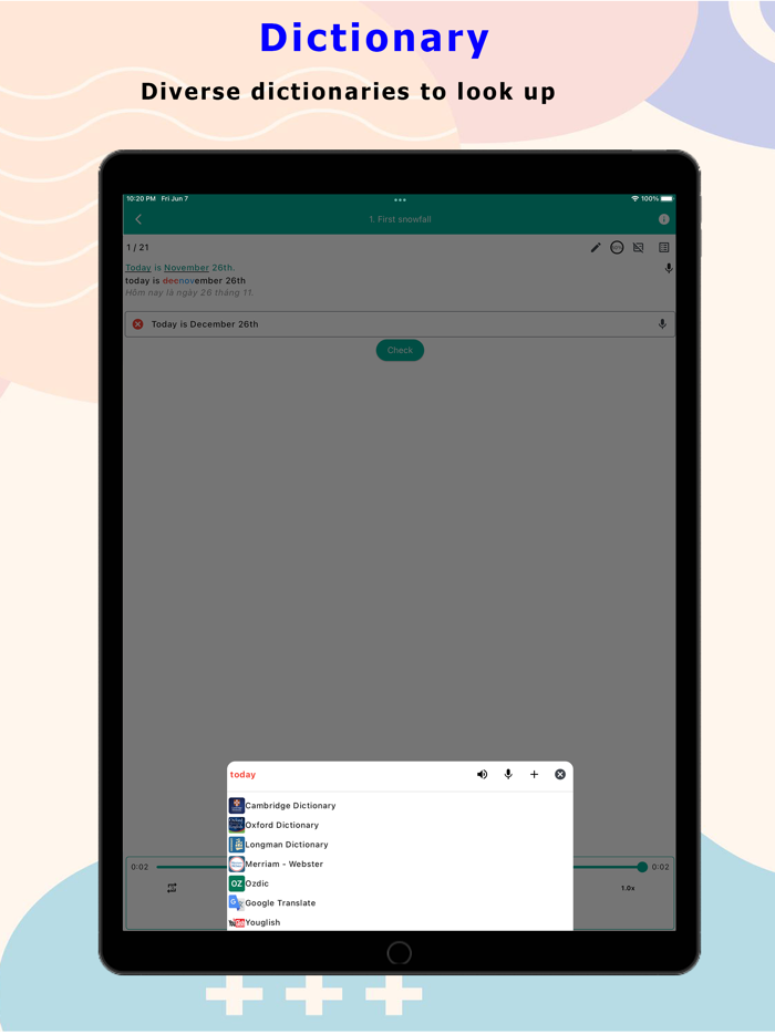Go Dictation - Listen  Write
