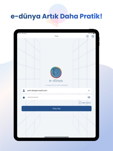 e-dünya iPad screenshot