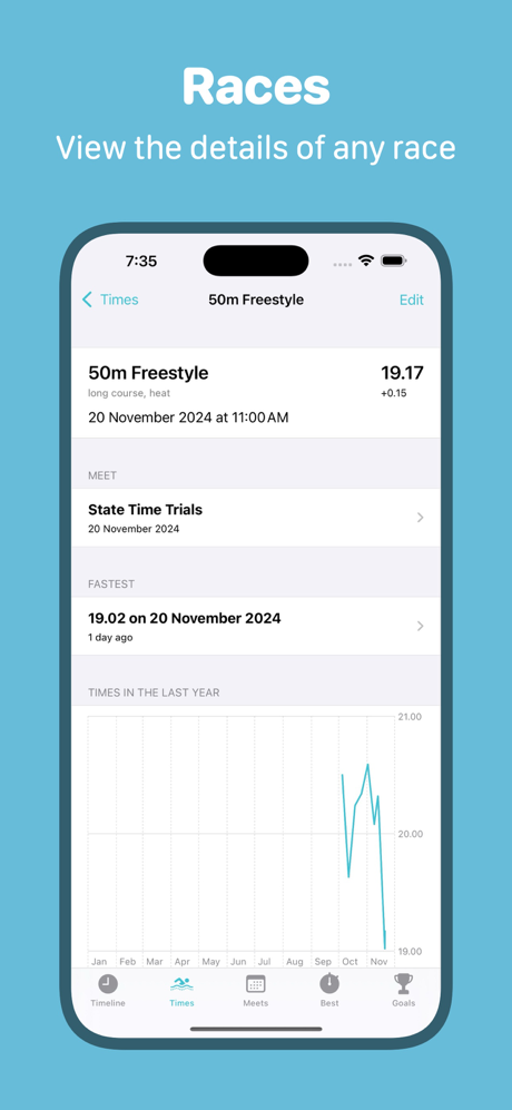 SwimTrackr screenshot 3