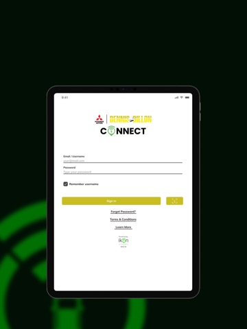 DD Mitsubishi Connect iPad screenshot