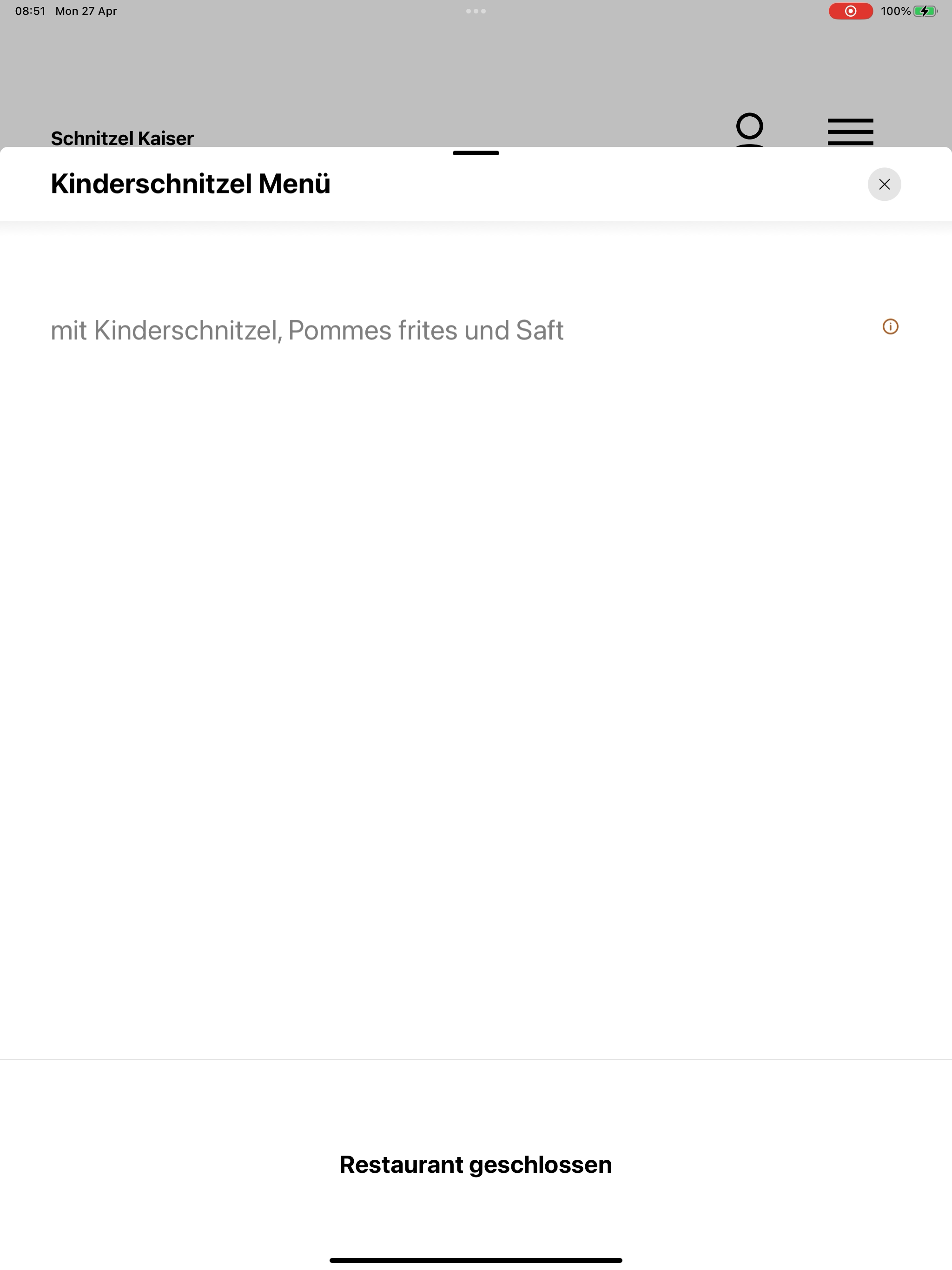 Schnitzel Kaiser