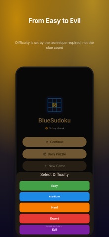 BlueSudoku: Calm Puzzle Screenshot 3 of 8